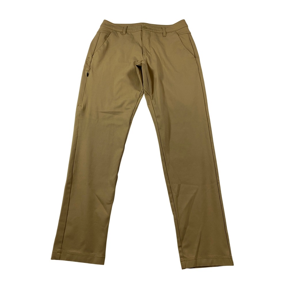 BYLT Premium Basics Everyday Pant 2.0 Slim Fit Tan Khaki Mens Size 33 x 29